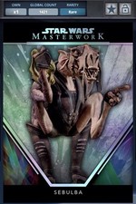 SWCT 24 Masterwork Rainbow Entry Rare Sebulba Digital
