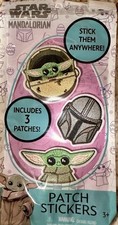 Star Wars Mandalorian Baby Yoda Grogu Patch Stickers New