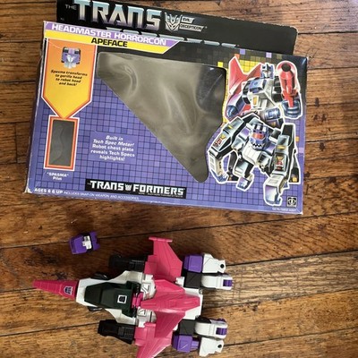 G1 Transformers 1987 Headmaster Apeface box figure