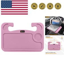 2 in 1 Car Steering Wheel Desk  Steering Wheel Tray for Laptop and Food  Pi...
