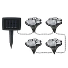 Set of 4 Solar Dog Print Lights Garden Statue  LED  Light Outdoor Animal6106