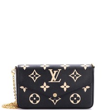Louis Vuitton Felicie Pochette Bicolor Monogram Empreinte Giant