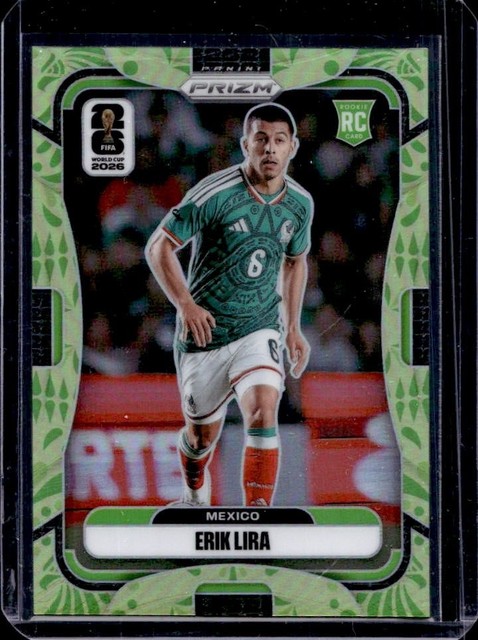 2026 Panini Prizm World Cup Erik Lira RC Aguila Rookie #/70 Mexico