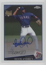 2009 Topps Chrome Elvis Andrus #227 Rookie Auto RC
