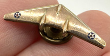 Vtg Northrop USAF N-9M Aircraft Screw Back Lapel Pin Gold Tone