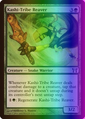 MTG Kashi-Tribe Reaver (220/317) Champions of Kamigawa LP FOIL