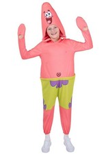 Kids Spongebob Squarepants Patrick Hooded Jumpsuit Halloween Costume Small 6/7