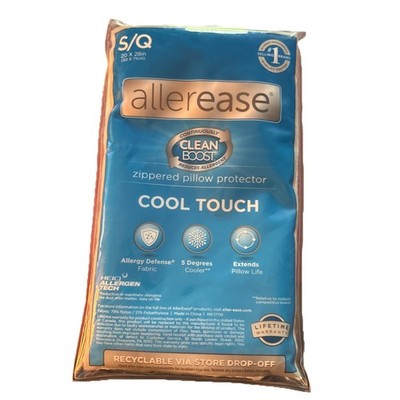 AllerEase Pillow Protector Standard/Queen Perfect Protection Cool Touch New