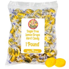 Sugar Free Lemon Drops - Arcor 1lb Bulk Bag of 15.9 x 4.5 x 16.3 cm, yellow