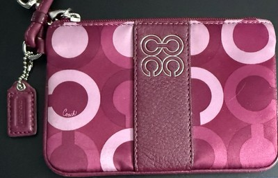#ad #ad Coach Purple Pink Wristlet