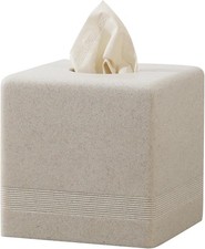 Tissue Box Cover Square, Resin Facial Tissue Holder Covers Cube Toilet Paper