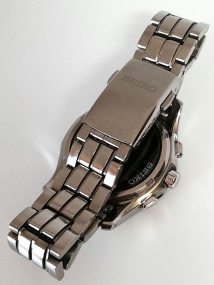 Seiko Brightz SAGA003 Titanium Solar Radio World Time Watch Black