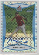 2008 Bowman Chrome Prospects Prospect X-Fractor /250 Matt Green #BCP266 Auto 0f6