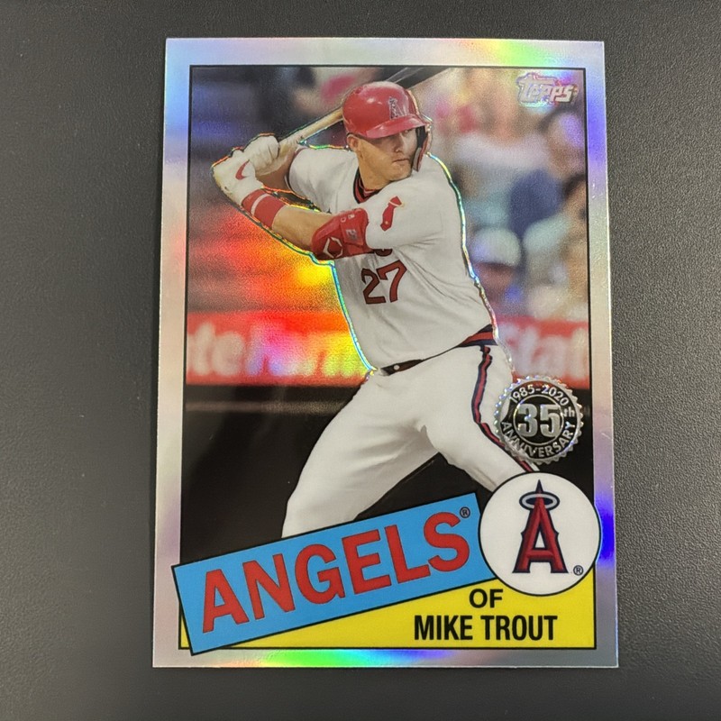 2020 Topps Chrome 1985 Topps 35th Anniversary REFRACTOR #85TC-1 Mike Trout 