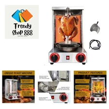 Elegant Shawarma Grill with Automatic Spit - Perfect for Tacos and Roasted Meats