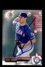Signed Baseball Card Auto Ariel Jurado 2017 Bowman #BP59 Texas Rangers