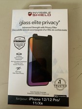 ZAGG InvisibleShield Glass Elite Privacy Screen Protector for iPhone 12 Pro Max