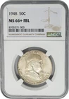 1948 Franklin Half 50c MS66+ FBL NGC 951189-1