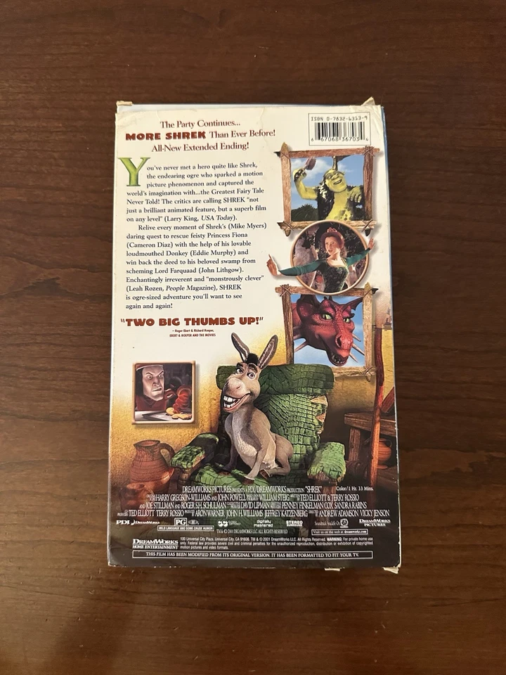 Shrek Special Edition VHS - Image 2 of 4