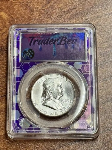 1963 D Franklin Silver Half Dollar Gem BU PCGS MS63 U.S. 50c Coin (Slab3334)