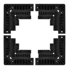 12pcs Positioning Squares Set 80/100/150mm 90 Degree Right Angle Clamps, Black