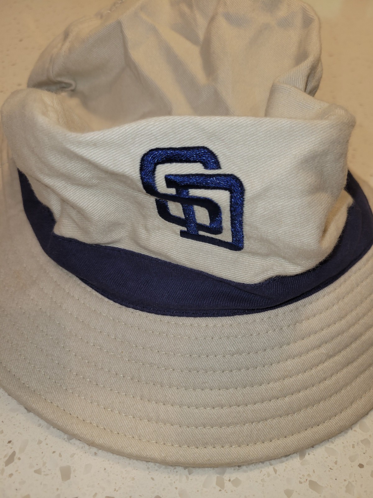 MLB San Diego Padres Baseball Vintage SD Bucket Hat Toyota Tan OSFM