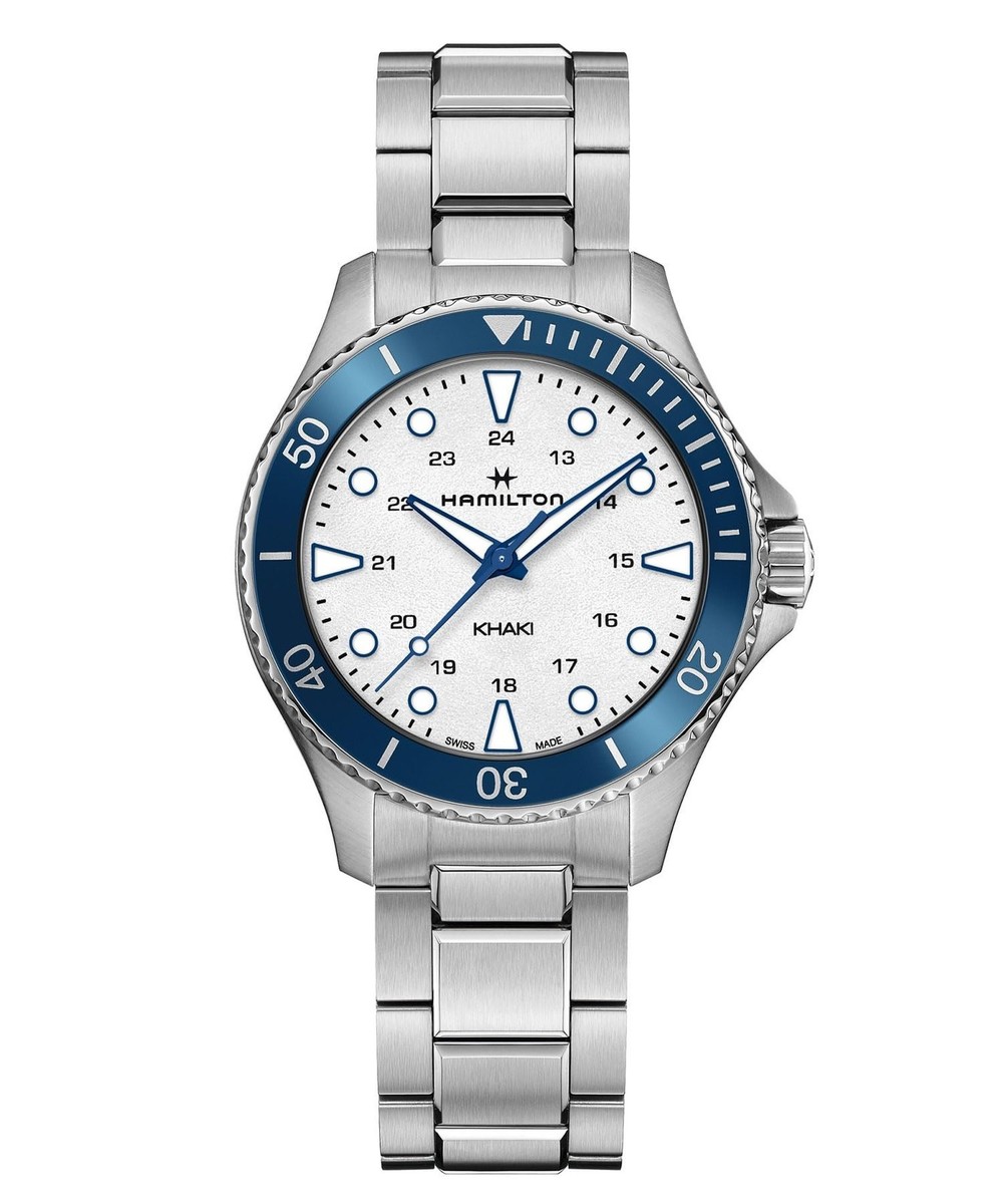 HAMILTON Khaki Navy Scuba H82231150 Silver Quartz Men's Watch New