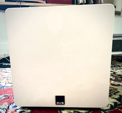 SVS 3000 MicroSealed Subwoofer Piano Gloss White.  5 Hours of Use, Mint