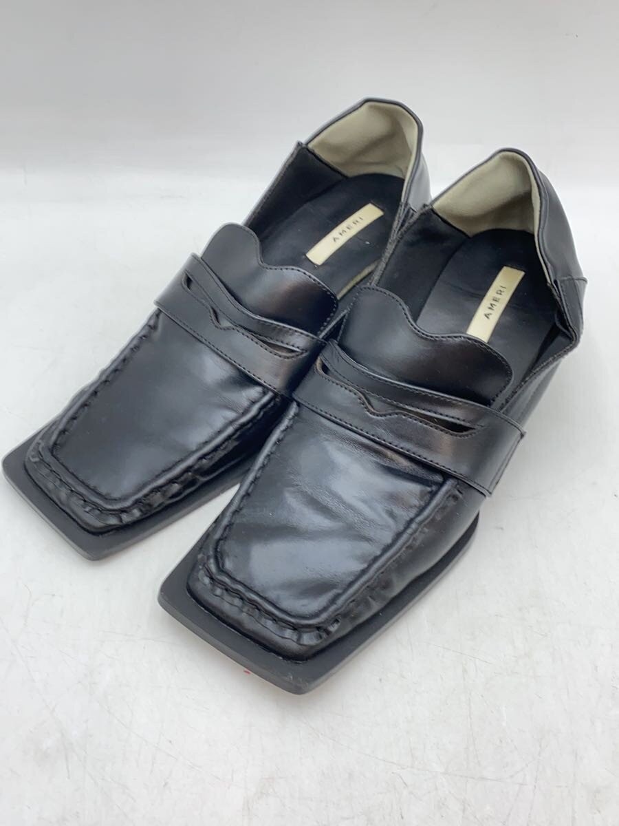 Ameri Square Toe Pumps L Black KMv93 - image 2