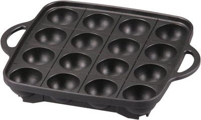 Iwatani Takoyaki Grillpfanne, mittel, schwarz 