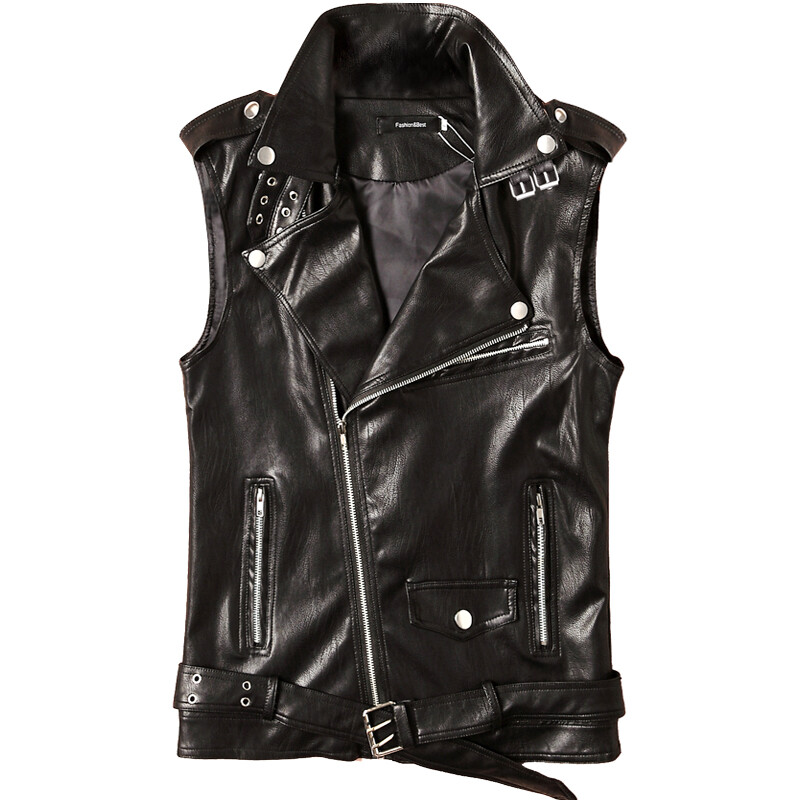 【新品・未使用】sacai Synthetic Leather Vest Asymmetric quilted down vest in black - Sacai | Mytheresa