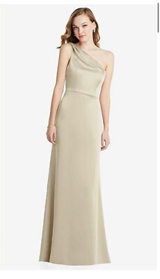 dessy champagne dress Dessy champagne lux charmeuse dress - 16 NWT