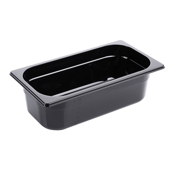 Acmax Gn 1/3 GastronormbehäLter Gn BehäLter 4 Liter Tiefe 100 Mm Kunststoff Schw-image