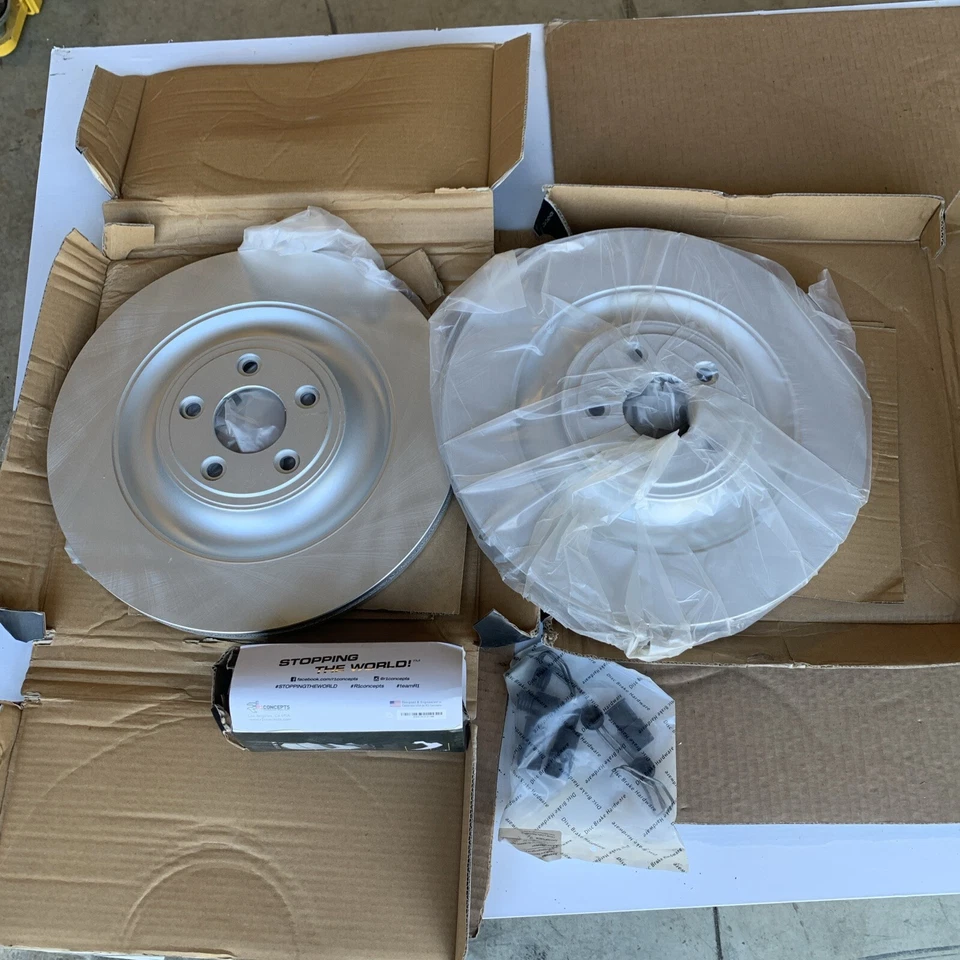 Rotores de freno traseros lisos recubiertos DFC Geospec para 10-15 Jaguar XKR / XFR / XJ Foto 2 de 4