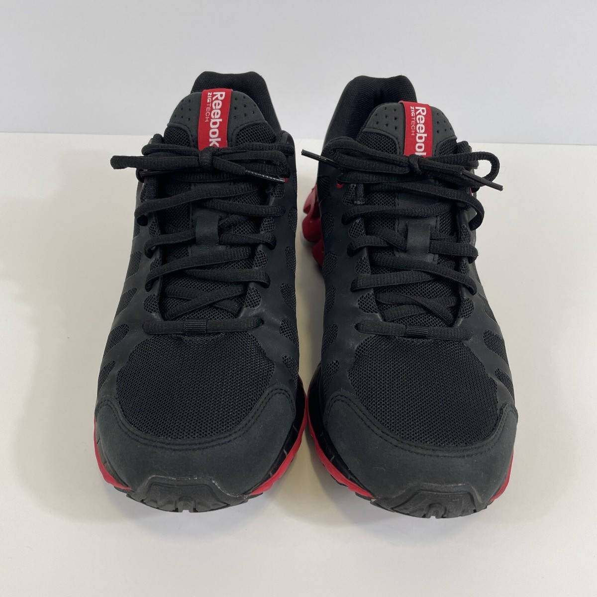 Reebok Zigtech Zigkick Men's Size Running Shoes Black/Gray/Red V465550