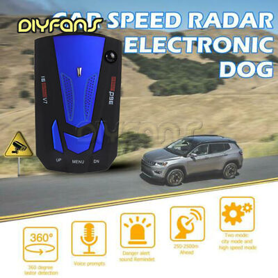 V7 360 Grad 16 Band Scanning LED Radarwarner Laser Auto Geschwindigkeitssystem