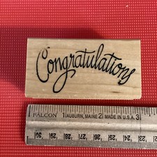 D2, Art Impressions Rubber Stamp,  CONGRATULATIONS  