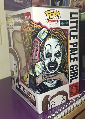 Funko POP Terrifier - Little Pale Girl 1749 HAND PAINTED Artwork Sketched on box