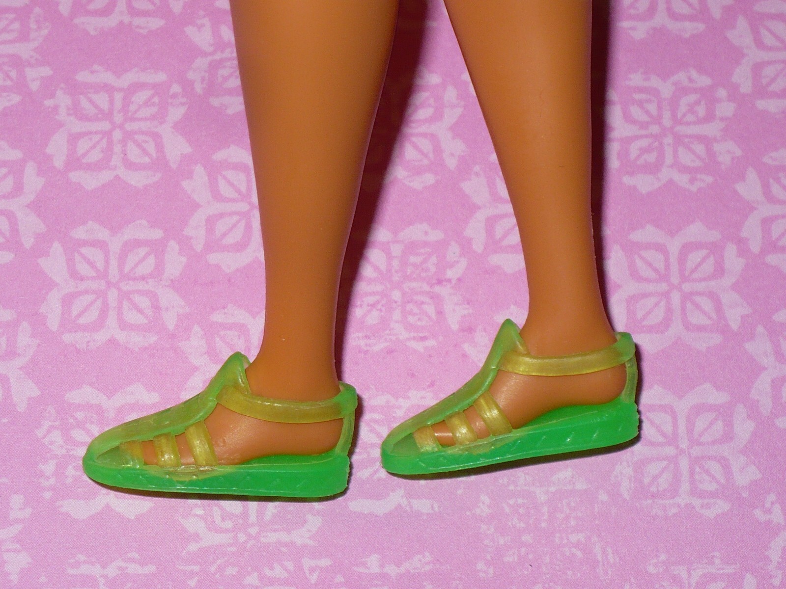 SHOES Barbie Doll Fashionistas GREEN JELLY SANDALS CURVY or TALL