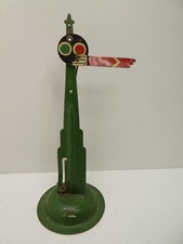 VINTAGE METAL TRAIN SIGNAL POLE RAILROAD CROSSING SIGNAL
