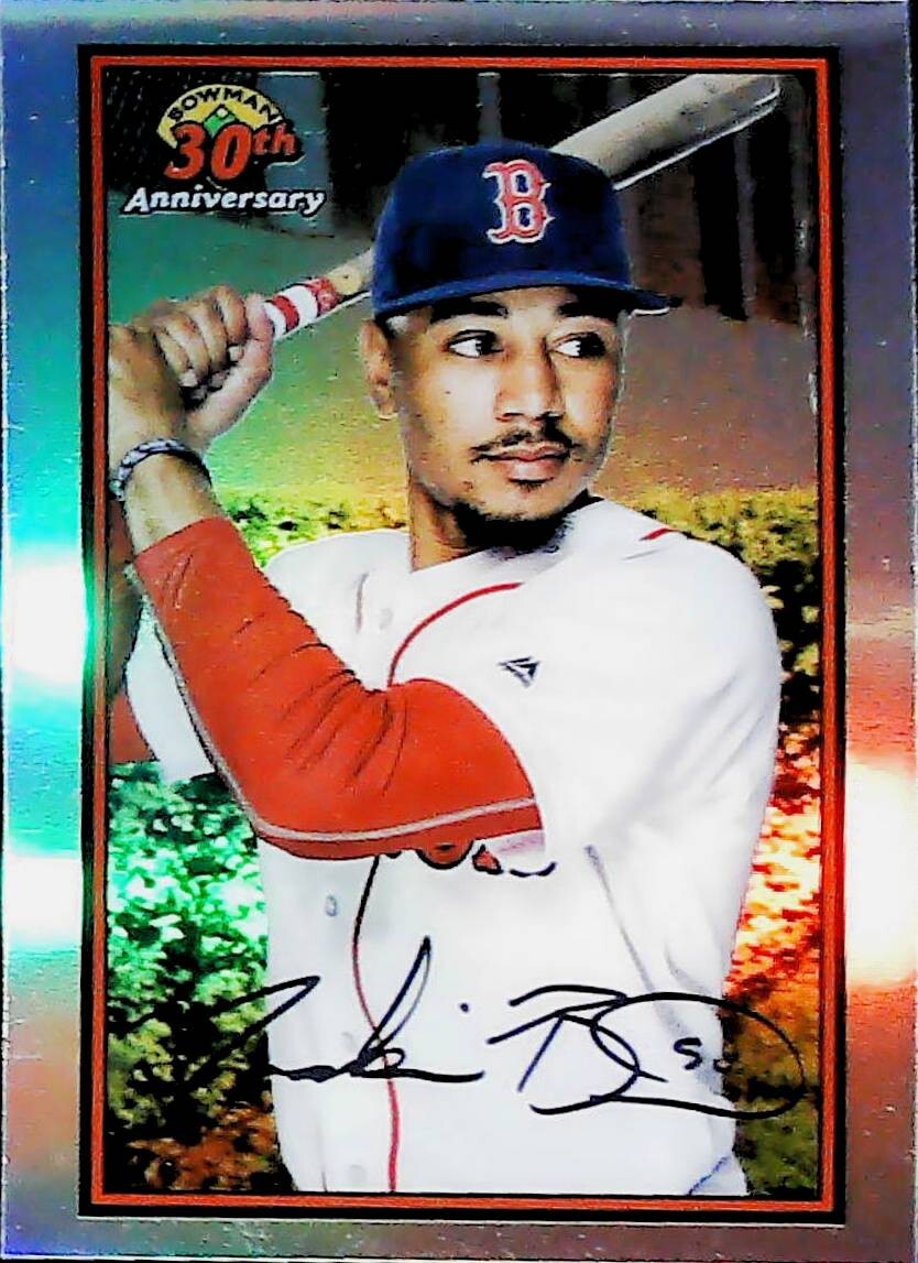2019 Topps Bowman 30TH ANNIVERSARY INSERT #B30-MB MOOKIE BETTS  chrome REFRACTOR