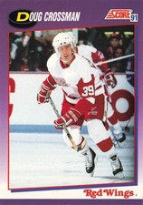 1991 Score American #38 Doug Crossman Detroit Red Wings
