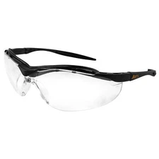 Global Vision Force Black Frame Safety Glasses Clear Lens