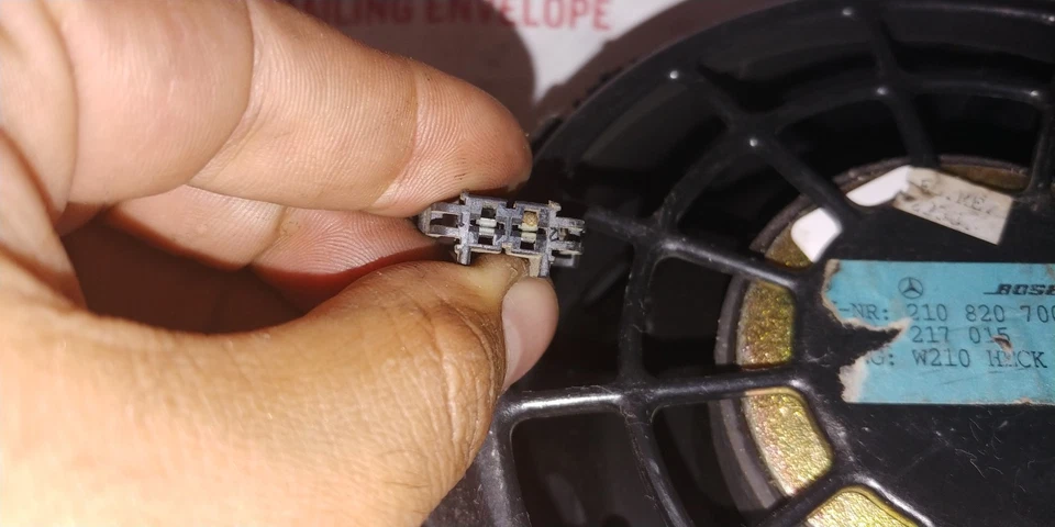 TESTED MERCEDES W210 E55 AMG BOSE REAR DASH PANEL SPEAKER SOUND SYSTEM WOOFER - Image 4 of 4