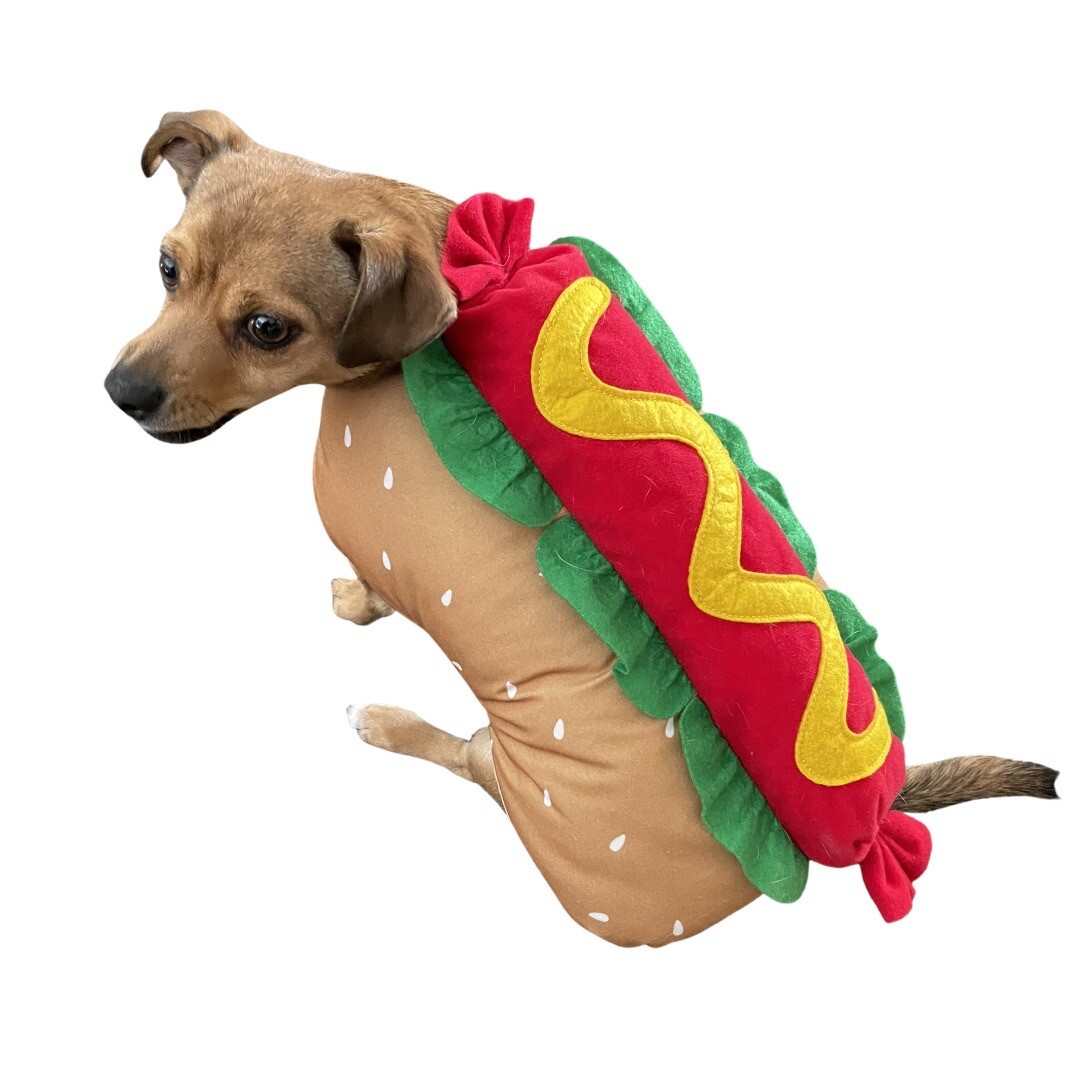 Hotdog Pet Costume Size Medium 14 Inches Long