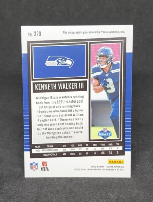 10枚限定 Kenneth Walker III 直筆サインカード PSA 8 10枚限定 Kenneth Walker III 直筆サインカード PSA 8