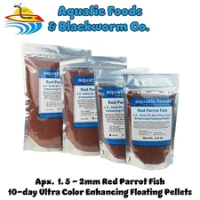 Red Parrot, Ultra Color Enhancing Floating Pellets for a 10-Day Color Change