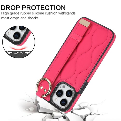 PU Leder Armband Ständer Finger Ring Handy Hülle für iPhone 16 Pro Max/16+/16 - Bild 44 von 73