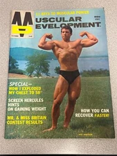 MUSCULAR DEVELOPMENT bodybuilding muscle magazine WILL WHITAKER/Arnold 10-68