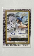 2021 Topps Gold Lable Pete Alonso Through The Years #TTY-6 New York Mets
